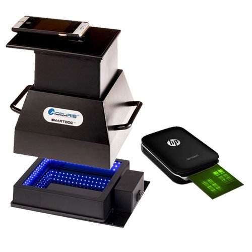 Accuris SmartDoc 2.0 with Blue Light Illumination Base + FREE Portable Bluetooth printer